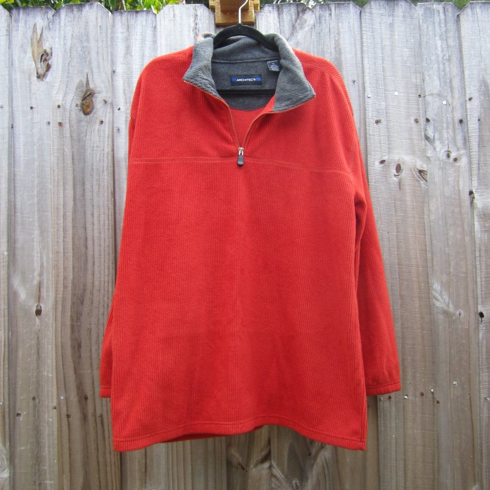 Like New Men's Red Architect 1/4 Zip Pullover